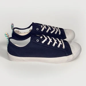 You Must Create YMC Herren Sportschuhe Turnschuhe Gr. 11 Navy Low Top Canvas Spitze Neu - Bild 1 von 7