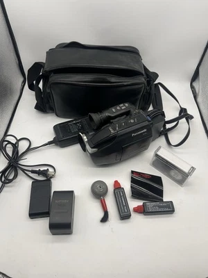 Panasonic PV-L579D  VHS-C Camcorder w/ Camera Bag, Battery, Charger, and Tape - Image 1 of 4