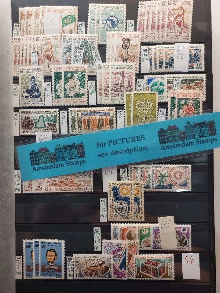 Mauritânia França muito bom estado MNH coleção em páginas incl bons TÓPICOS + Alto CAT TOP! - Imagem 1 de 1