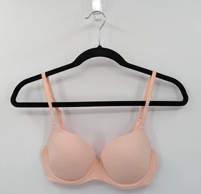 Sujetador Victoria’s Secret ROSA Mujer’s 32C Melocotón Ligeramente Forrado-LEER Foto 1 de 4