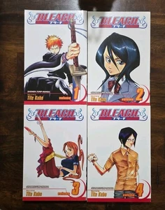 Bleach Manga Lot Bände 1-4 von Tite Kubo Shonen Jump 1. Auflage 4 Stück - Bild 1 von 1