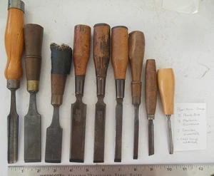 10 Stück. TANG MEISSEL. LOT - BARTON HOHLBEITEL, 2 BUCK BROS, 3 EVERSHARP SET + 4 UNMARKIERT - Bild 1 von 5
