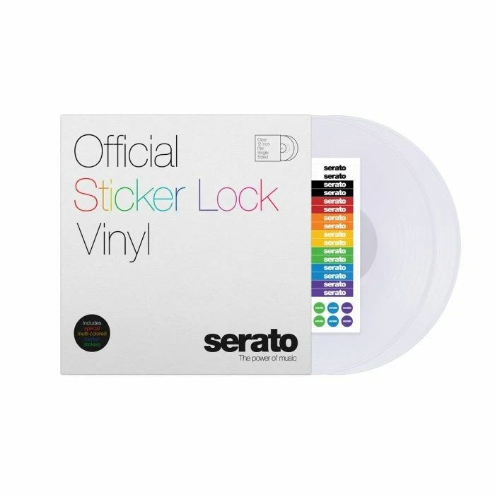 Serato Sticker Lock 12" Control Vinyl Records (clear, pair) - Image 1 of 1
