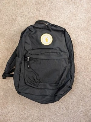 Dutch Bros Coffee Black Backpack Bag Yellow Embroidered Patch  - Image 1 of 4