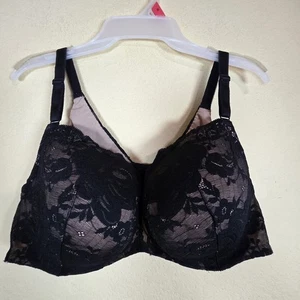 Reggiseno Torrid Curve con ferretto copertura completa taglia 46D nero pizzo sexy plus - Foto 1 di 8