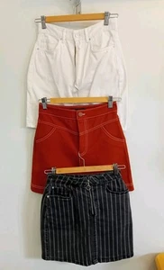 3 Ladies Casual Short Skirts Size 8 Zara/New Look/Primark - Picture 1 of 13