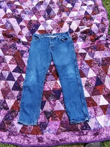 Vintage Y2K Wrangler Jeans Herren 40x32 Blau Premium Cowboy Schnitt 13MWZ - Bild 1 von 8