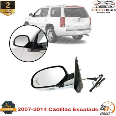 Espejo retrovisor eléctrico del lado izquierdo del conductor plegable térmico cebado para Cadillac Escalade 2007-2014 Foto 1 de 4