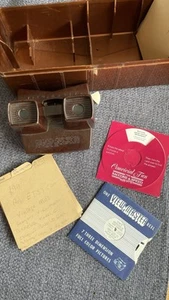 Vintage Sawyers Bakelite View Master With Carry Case Box Reels 1950s Disney  - Picture 1 of 14
