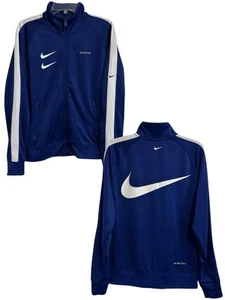 Nike Double Swoosh Full Zip Track Jacket Sz Medium - Picture 1 of 12