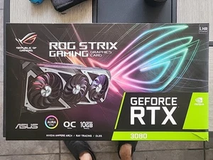 ASUS ROG Strix GeForce RTX 3080 OC V2 LHR 10GB GDDR6X Graphics Card - Picture 1 of 4