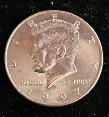 AU/BU 1997-D 50C Kennedy Half Dollar z - Image 1 of 2