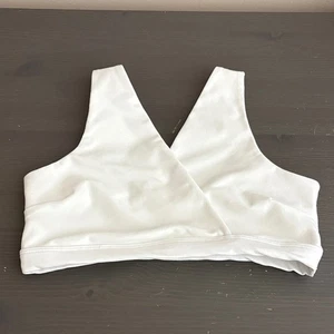 Beyond Yoga Beyond The Bump Spacedye Easiest Ever Long Nursing Bra White Size M - Picture 1 of 14