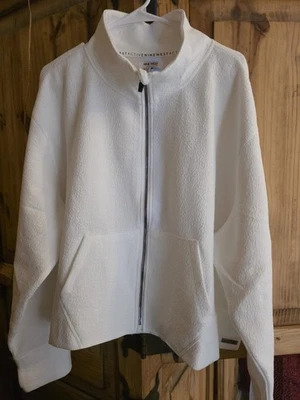 Nine West Activewear 3X White Sweat Jacket Zip Up NWOT - Image 1 of 3
