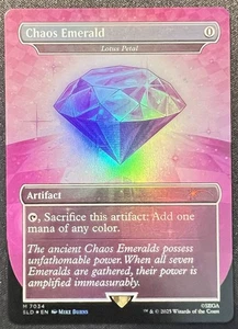 Chaos Emerald (7034) Purple - Foil Lotus Petal - Sonic Secret Lair Magic MTG NM - Picture 1 of 3