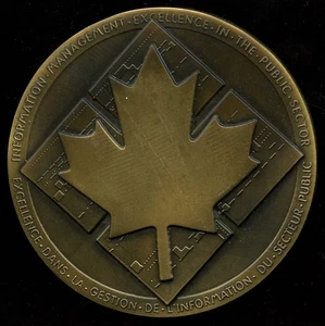 Information Management Excellence in the Public Sector, bronze, 76 mm, 155 gms. - Picture 1 of 2