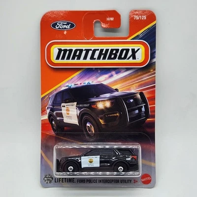 Ford Police Interceptor 2025 Matchbox #75 utilitario policía de San Diego diecast 1:64 Foto 1 de 4