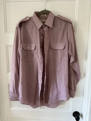 Blusa vintage años 80 Oscar dela Renta para mujer talla L. Rosa polvorienta/borgoña. Elegante Foto 1 de 4