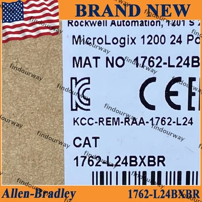 PLC-AB 1762-L24BXBR /C New AB MicroLogix 1200 PLC Processor 1762-L24BXBR - Image 1 of 4