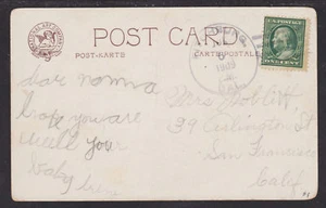 US Sc 331 on 1909 Fitchburg, CA. DPO PPC, "Dorothea" - Picture 1 of 2