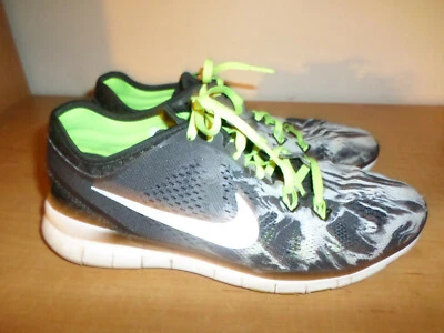 Nike Women's Size 8.5 Free TR Fit 5 Lightweight Running Shoes Black Yellow - Изображение 1 из 4