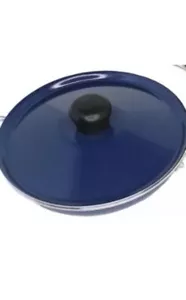 6" Egg Pan Casserole with Lid and Bakelite Side Handle Blue NWT - Picture 1 of 3