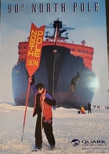 Quark North Pole Expedition 90*North Ice Breaker Ship Poster 23 X 33 1/2 New - Picture 1 of 11