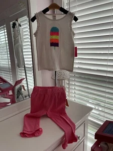 NWT - 2Pc Gymboree Outfit, Shirt Is A 5T, Capri Pants Size 6 - Sooo Cute!!! - Picture 1 of 5