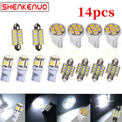14pcs White 6000K LED Interior Light Kit For Mercedes Benz E class W212 2009-15 - Image 1 of 4
