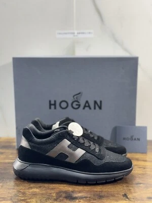 Zapatilla deportiva Hogan Interactive 3 Donna gamuza extra ligera Nero Pelle 36 Foto 1 de 4