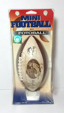 Kurt Warner Limited Edition Mini Football with Kicking Tee by Fotoball USA Cover