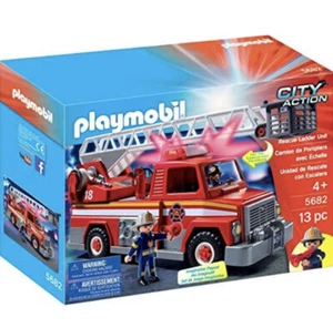 [NEU] Playmobile City Action Feuerwehrauto Rettungseinheit Fahrzeug 5682 Ladder Guy - Bild 1 von 1