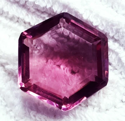 Brazilian Hexagon Smoky Quartz 38.80 Ct Certified Loose Gemstone With Free Gift - Image 1 of 4