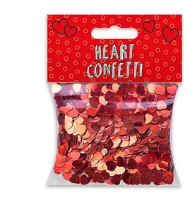 Heart Confetti Wedding Decoration Sprinkles Red Scatters Party Love Hearts - Picture 1 of 1