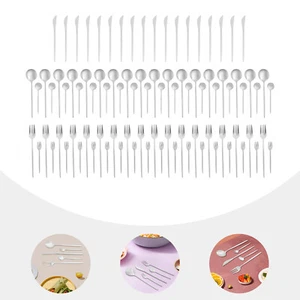 90-Piece Stainless Steel Cutlery Set - Elegant, Durable, Easy to Clean - Picture 1 of 11