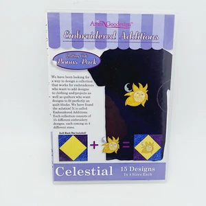 Anita Goodesign Embroidered Additions Celestial Embroidery Machine Design CD Sun - Picture 1 of 2