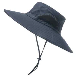 Men's Light Beige UV-Proof Breathable Fishing Bucket Hat - Picture 1 of 2