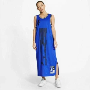 Nike Sportswear Sisterhood Mesh Swingman Dress S LOOSE FIT CU6787 405 NWT $75  - Picture 1 of 3