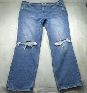 Abercrombie Fitch Womens Jeans 37/24 Baggy Wide Leg Ultra High Rise Plus 90s - Picture 1 of 13