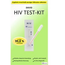 1 x David HIV Testkit 1/2 Schnelltest test kit