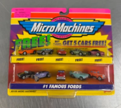 Micro Machines #1 Famous Fords 1997 Galoob 10 Pack NEW - Image 1 of 4