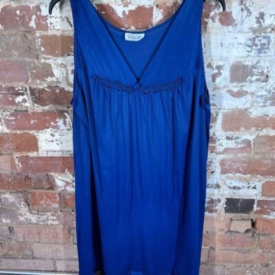 Camisón de vestir vintage azul Vanity Fair Foto 1 de 4