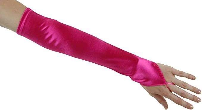 11" Mujeres Satén Guantes Sin Dedos Vestido de Noche Boda Novia Nupcial Ópera Baile de graduación Foto 1 de 1