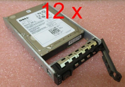 12x Dell 146GB 2.5" SAS 6GB/s 10K Hot-Plug HDD disk Caddy X160K PowerEdge Server - Image 1 of 4