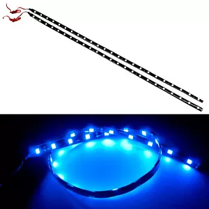 G4 AUTOMOTIVE 2x 24in 60cm Flexible LED Strip 5050 Car Under Dash Light, Blue - Picture 1 of 4