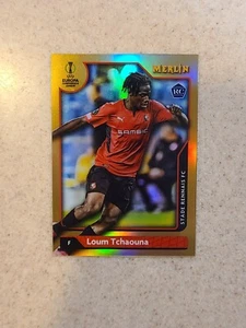2021-22 Topps Chrome Merlin UEFA Loum Tchaouna GOLD REFRACTOR RC #/50 SSP RC - Picture 1 of 2