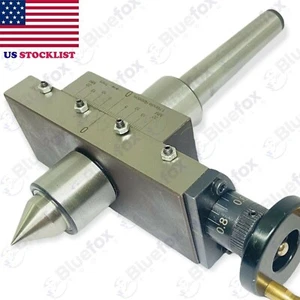 Torno cónico accesorio de torneado deslizamiento cruzado MT2 vástago con centro giratorio EN VIVO - Imagen 1 de 6