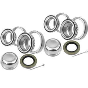 Pair Trailer Bearing Kit Maintenance L44649 L68149 Fits 3500 lbs Axle - Picture 1 of 5
