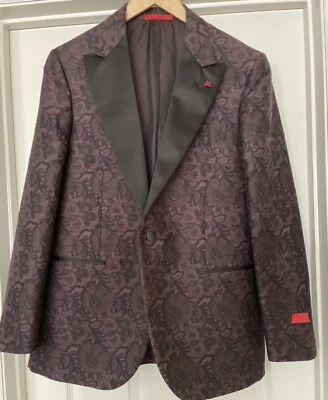 NEW Men’s $4150 ISAIA Fantasia Smoking Dinner Jacket EU Size 52, USA Size 42 - Image 1 of 4