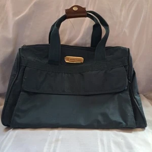 Vintage American Tourister Blue Carry On Duffle Bag Weekender Luggage 16" X 8" - Picture 1 of 20